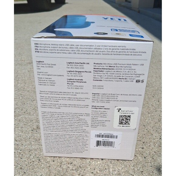NEW! Logitech for Creators Blue Yeti Premium Multi-Pattern USB Microphone - Picture 5 of 7